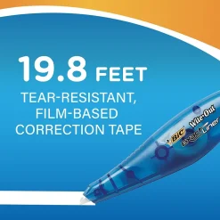 BIC Wite-Out Exact Liner Correction Tape, White, 10/Pack (WOELP10)