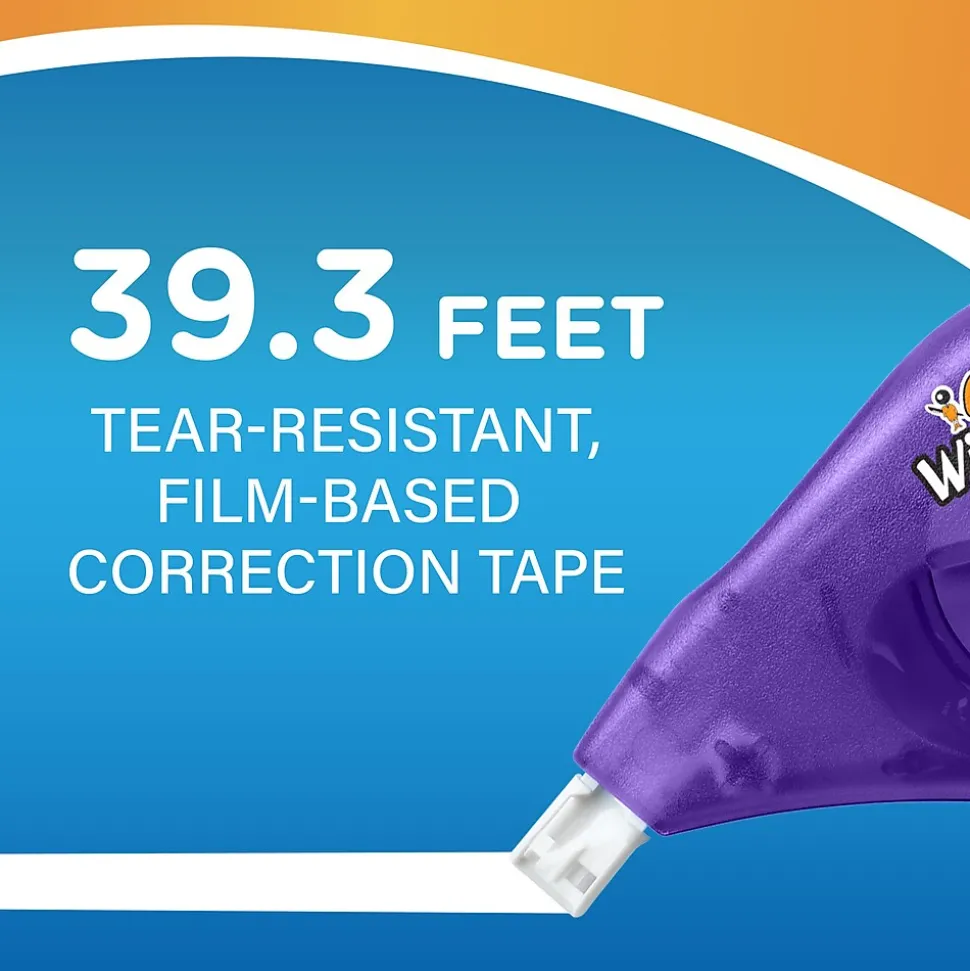 BIC Wite-Out EZ Correct Correction Tape, White, 18/Pack (WOTAP18-WHI)
