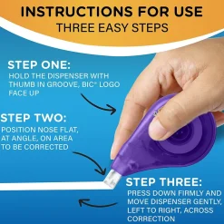 BIC Wite-Out EZ Correct Correction Tape, White (50523/WOTAPP1)