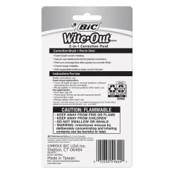 BIC Wite-Out 2-in-1 Correction Fluid, 15 ml., White (WOPFP11)