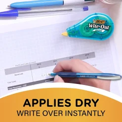 BIC Wite-Out Mini Correction Tape, White, 3/Pack (WOTMP31-WHI)