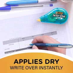 BIC Wite-Out Mini Correction Tape, White, Dozen (WOTM11-WHI)