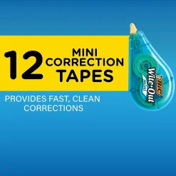 BIC Wite-Out Mini Correction Tape, White, Dozen (WOTM11-WHI)