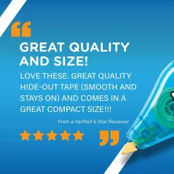 BIC Wite-Out Mini Correction Tape, White, Dozen (WOTM11-WHI)