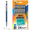 BIC Xtra Precision Mechanical Pencils, 0.5mm, #2 Hard Lead, 24/Pack (MPLMFP241-BLK)