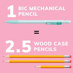BIC Xtra Smooth Pastel Edition Mechanical Pencil, 0.7mm, #2 Medium Lead (MPNP24-BLK)