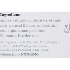 Bigelow Cinnamon Apple Herbal Tea Bags, 28/Box (11397)