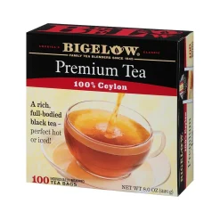 Bigelow Premium Ceylon Black Tea Bags, 1000 Tea Bags/Carton (00351)