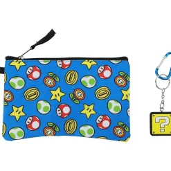 Bioworld Kids' 5-Piece Super Mario Backpack Set, Medium, Multicolor (B1B1MKLSMBSB00)