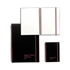 Black N' Red 1-Subject Professional Notebooks, 8.5