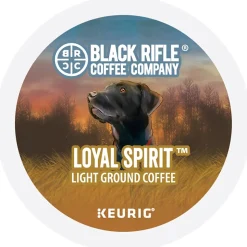 Black Rifle Coffee Company Loyal Spirit Coffee Keurig® K-Cup® Pods, Light Roast, 88/Carton (5000384042CT)
