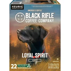 Black Rifle Coffee Company Loyal Spirit Coffee Keurig® K-Cup® Pods, Light Roast, 88/Carton (5000384042CT)