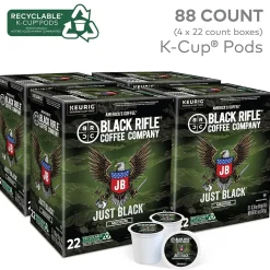 Black Rifle Coffee Company Just Black Coffee Keurig® K-Cup® Pods, Medium Roast, 88/Carton (5000384043CT)