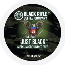 Black Rifle Coffee Company Just Black Coffee Keurig® K-Cup® Pods, Medium Roast, 88/Carton (5000384043CT)