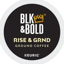 BLK & Bold Rise & GRND Coffee Keurig® K-Cup® Pods, Medium Roast, 20/Box (OKB90055)