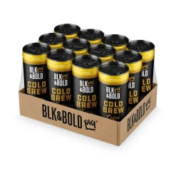 BLK & Bold Sweet Cold Brew Coffee, Dark Roast, 8 fl. oz., 12/Box (006-01-0002)