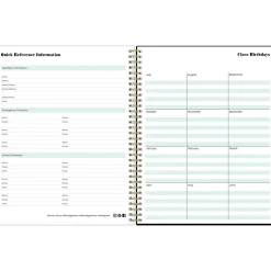 Blue Sky Dark Gray Gale 8.5" x 11" Academic Weekly & Monthly Lesson Planner (136608)