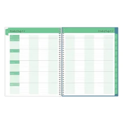 Blue Sky Floral Ditsy Dapply Light Weekly & Monthly Lesson Planner, 8.5" x 11" (132002-A23)