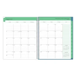 Blue Sky Floral Ditsy Dapply Light Weekly & Monthly Lesson Planner, 8.5