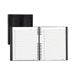 Blueline NotePro 1-Subject Professional Notebooks, 8.5" x 10.75", College Ruled, 150 Sheets, Black (A10300.BLK)