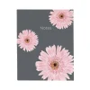 Blueline Pink Daisy NotePro Professional Notebooks, 7.25" x 9.25", College Ruled, 75 Sheets, Gray/Silver (A6016.01)
