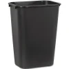 Boardwalk 10.25 gal. Plastic Trash Can without Lid, Black (UNS 41QTWB BLA)