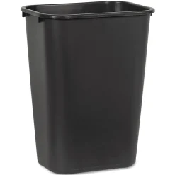 Boardwalk 10.25 gal. Plastic Trash Can without Lid, Black (UNS 41QTWB BLA)