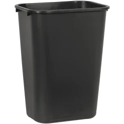 Boardwalk 10.25 gal. Plastic Trash Can without Lid, Black (UNS 41QTWB BLA)