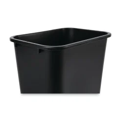 Boardwalk 10.25 gal. Plastic Trash Can without Lid, Black (UNS 41QTWB BLA)