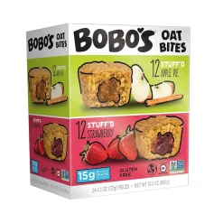 Bobo's Stuff'D Gluten-Free Oat Bites, Apple Pie/Strawberry, 1.3 Oz., 24/Carton (510)