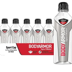 BodyArmor SportWater Alkaline Water, 23.67 Fl. Oz., 24/Pack (100701-1.0)