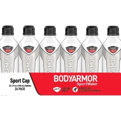 BodyArmor SportWater Alkaline Water, 23.67 Fl. Oz., 24/Pack (100701-1.0)