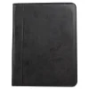 Bond Street Faux Leather Padfolio with Zipper Closure, Black (WRC5043BS-Black)