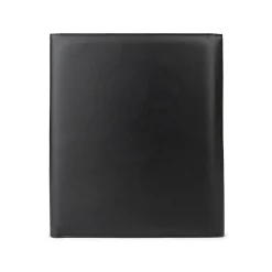 Bond Street Faux Leather Portfolio Case with Snap Closure, Black (WRC5195BS-BLACK)