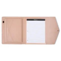 Bond Street Faux Leather Portfolio Case with Snap Closure, Rose (WRC5195BS-ROSE)
