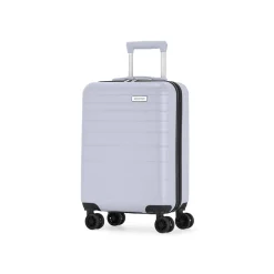 Bond Street Panoramic 21.5" Hardside Carry-On Suitcase, 8-Wheeled Spinner, TSA Checkpoint Friendly, Silver (HLG7520BS-SILVER)