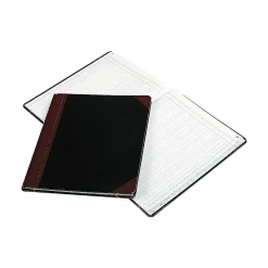 Boorum & Pease 1602 1/2 Series Columnar Book, 12 Columns, 10.13" x 12.25", Black, 75 Sheets/Book (1602 1/2-150-12)