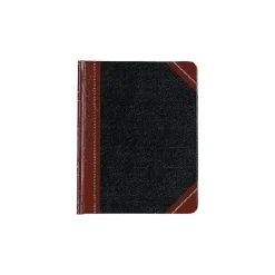 Boorum & Pease 38 Series Record Book, 7.63" x 9.63", Black/Red, 150 Sheets/Book (38-300-R)