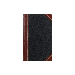 Boorum & Pease 9 Series Record Book, 8.63"W x 14.13"H, Black, 250 Sheets/Book (9-500-R)