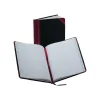 Boorum & Pease 38 Series Record Book, 7.63" x 9.63", Black/Red, 75 Sheets/Book (38-150-R)