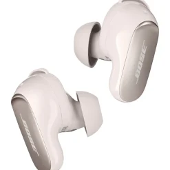 Bose QuietComfort Ultra True Wireless Noise Cancelling In-Ear Earbuds, White Smoke (882826-0020)