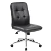 Boss Millennial Modern Faux Leather Computer and Desk Chair, Black (B330-BK)