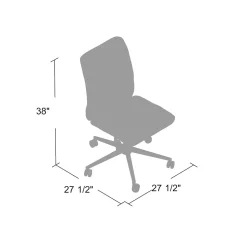 Boss Millennial Modern Faux Leather Computer and Desk Chair, Black (B330-BK)