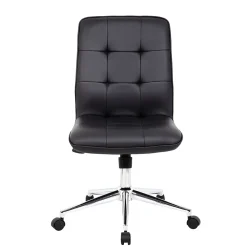 Boss Millennial Modern Faux Leather Computer and Desk Chair, Black (B330-BK)