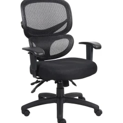 Boss Multi-Function Mesh Task Chair, Black (B6338)