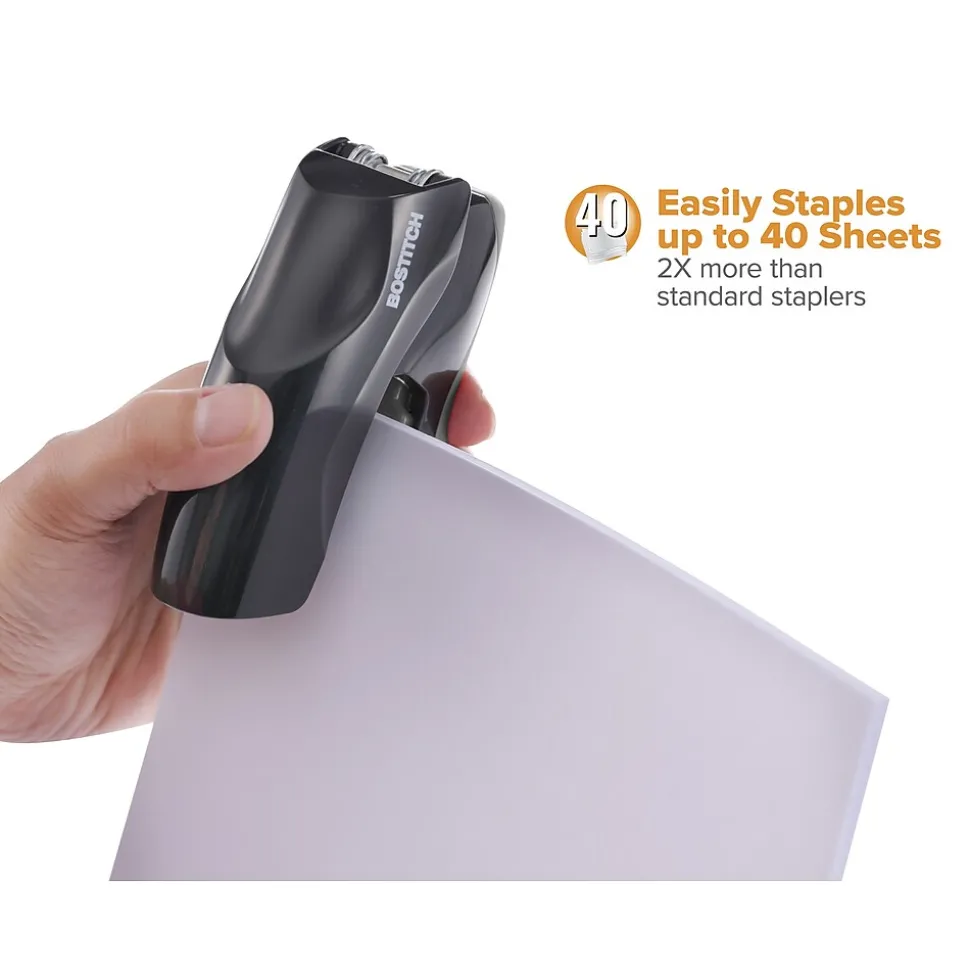 Bostitch Bostitch Desktop Stapler, 40-Sheet Capacity, Staples Included, Black (B175-BLK)
