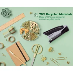 Bostitch InPower 25 Desktop Stapler, 25-Sheet Capacity, Black/Gray (PPR1100)