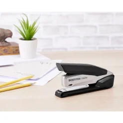 Bostitch InPower+28 Desktop Stapler, 28-Sheet Capacity, Silver/Black (ACF1110)