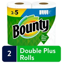 Bounty Paper Towels, 2-ply, 138 Sheets/Roll, 2 Rolls/Pack (66932/5707)