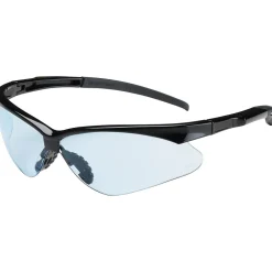 Bouton Optical Safety Glasses, Adversary, Black Frame, Light Blue Lens, Anti-scratch (250-28-0003)